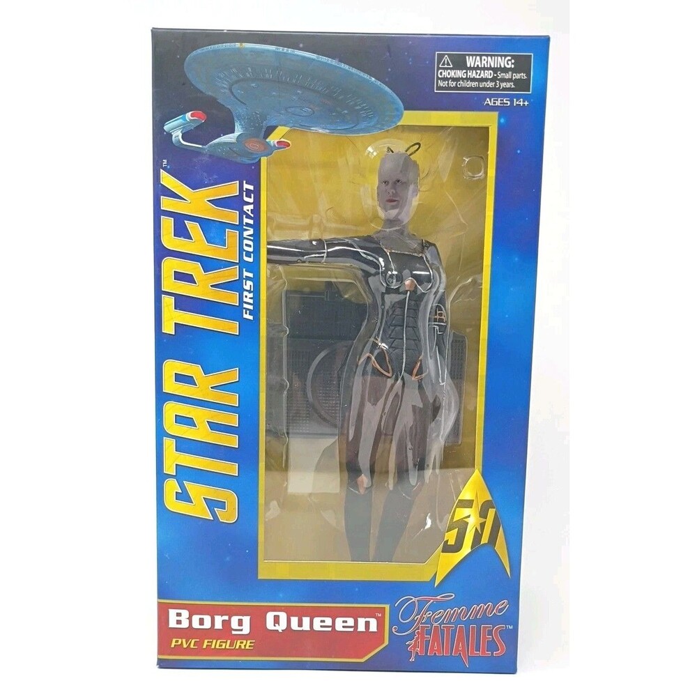 Diamond Select Femme Fatales Star Trek 1st Contact Borg Queen 9" PVC Statue New